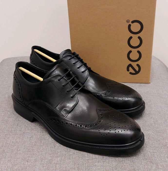 Ecco Lisbon, męskie buty typu Oxford, 100% skóra, oryginalne rozm. 45
