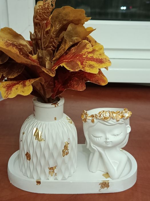 Zestaw dekoracyjny z gipsu