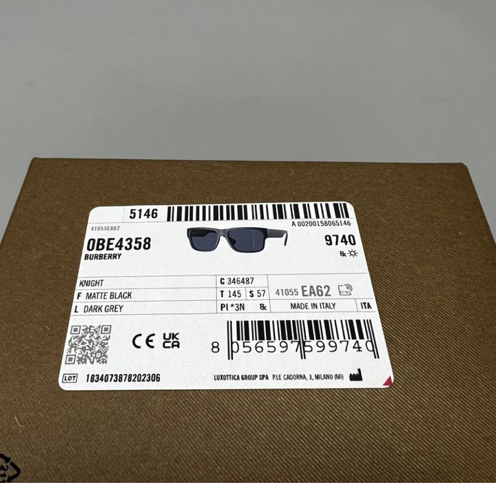 Burberry оригинал новые солнцезащитные очки мужские (NEW)