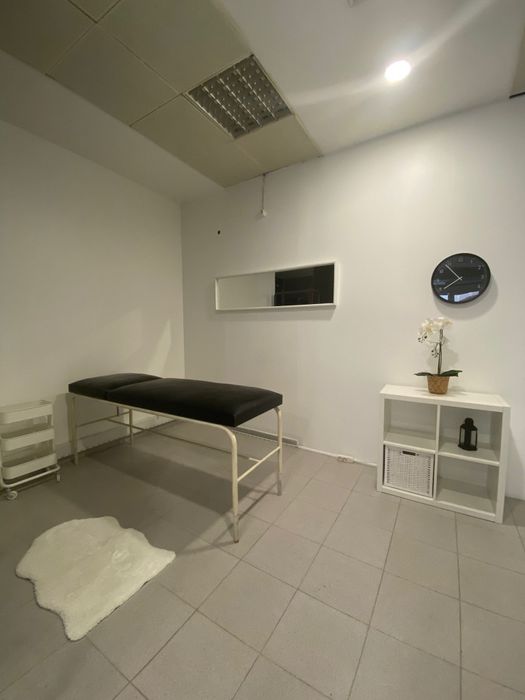 Sala principal num salão de beleza