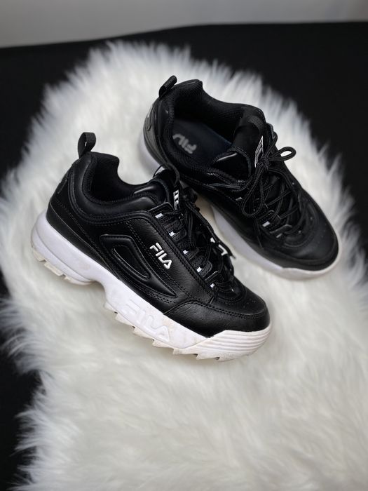 Buty sneakersy FILA | 39 | czarno-białe