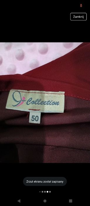 Suknia imprezowa balowa bordo rozmiar 50