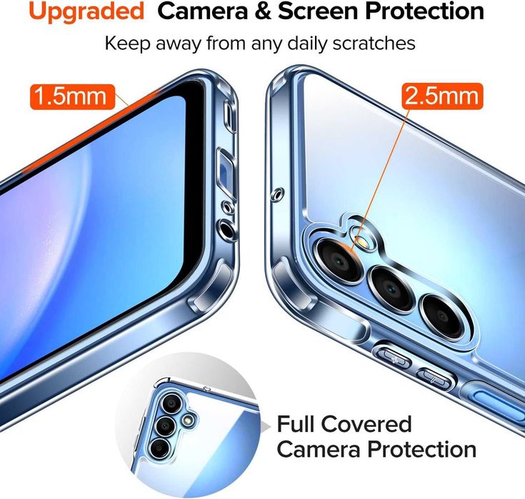 IVOLER pancrene etui do Samsung Galaxy A15 4G A15 5G 2x szkło