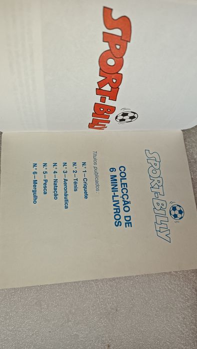 Rara e antiga coleção de mini livros do Sport Billy - completa