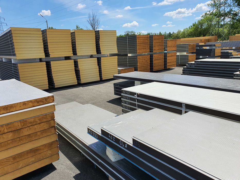 Płyta warstwowa Poliuretan Prekon warstwowe OBORNICKIE Drewnopodobne