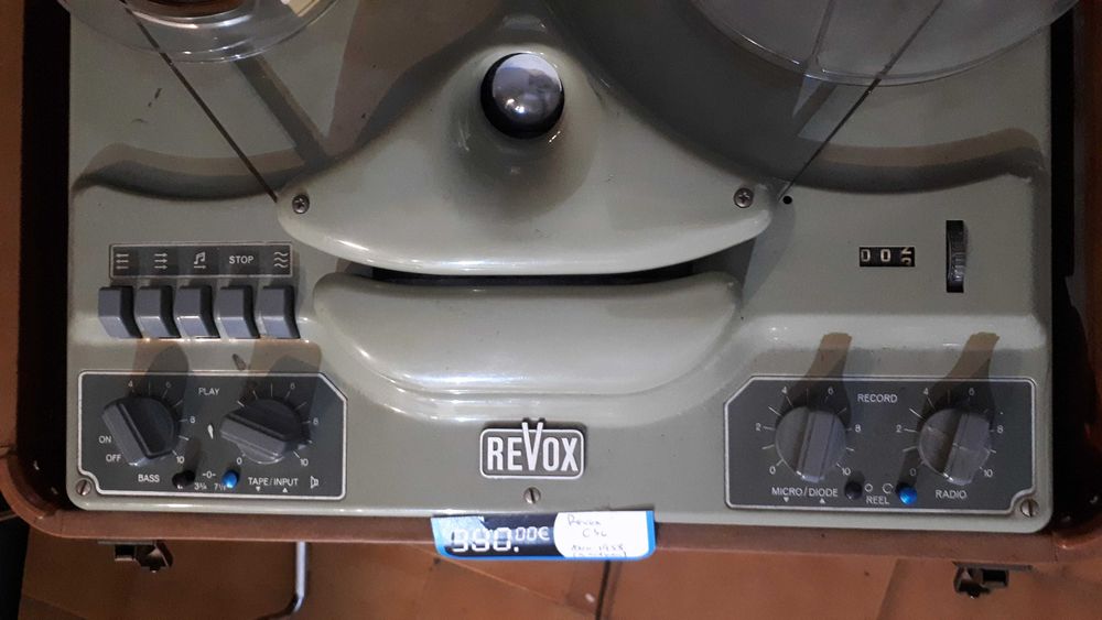 Máquina de Bobines REVOX C36 a válvulas (anos 50)