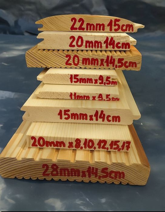 Podbitka boazeria deska elewacyjna tarasowa podłogowa półbal szalówka