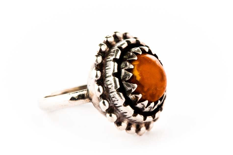 Srebrny Pierścionek - 8,58g - ZSRR - LATA 1 9 6 5 - 1 9 9 4 - Kraków