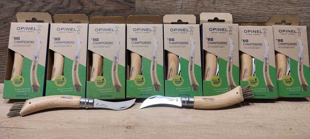 НОЖ грибной OPINEL 08 Франция грибний складний ніж кисточка 001252