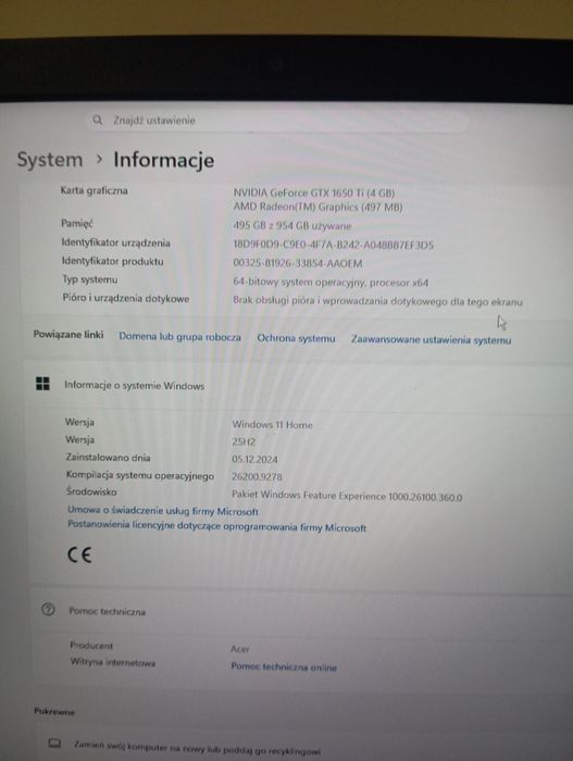 Laptop Acer Nitro 5