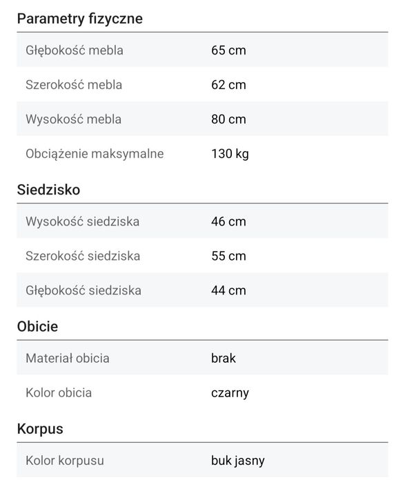 Czarne krzesło DAW MILANO DESIGN 211WF