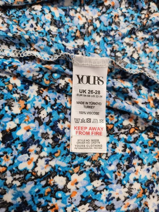 Цветочное платье большого размера Yours  7-8XL