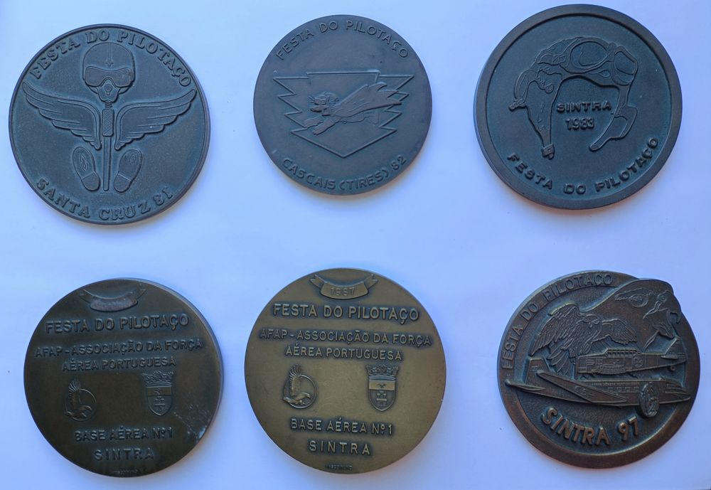 Medalhas de Festa do Pilotaço. Associação Força Aérea Portuguesa. AFAP