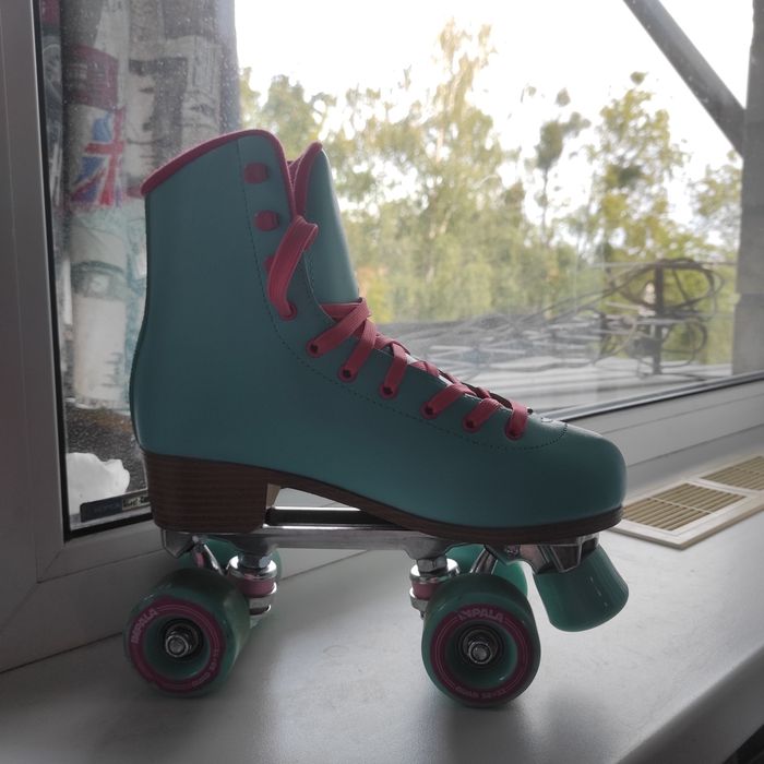 Роликові ковзани Impala квади 38(39 р) ролики aqua
24,5 см у