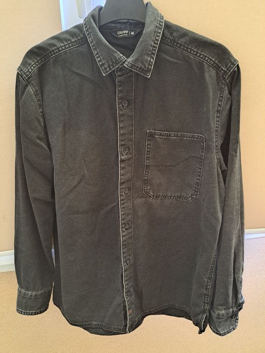 Koszula jeansowa czarna Cropp M  Comfort fit