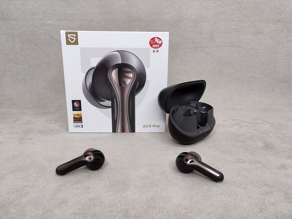 НОВІ SoundPEATS Air5 Pro — TWS, LDAC + aptX Lossless, ANC 55дБ, IPX5