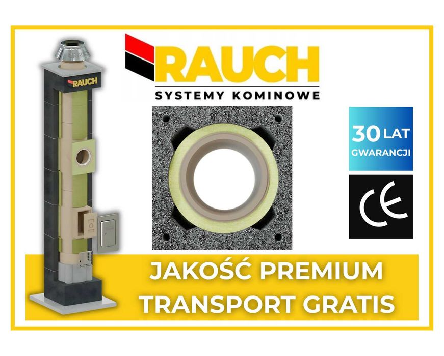 Komin S fi 200 6m Systemowy Ceramiczny RAUCH UNIWERSAL