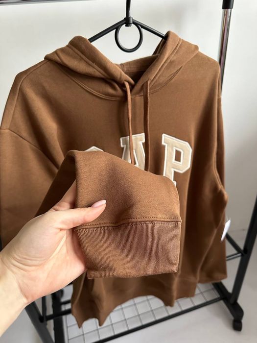 Худи Gap, коричневый худи гер, геп худи, худак Gap