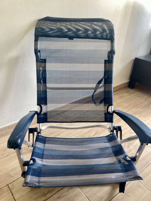 Cadeira de praia Kasa com encosto para cabeça