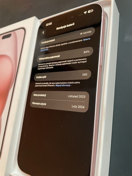 Iphone 15 + plus różowy IDEALNY