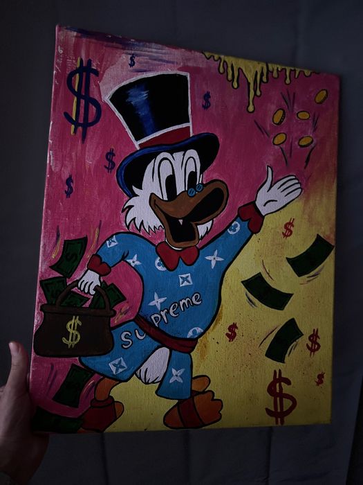 Авторська pop-art картина SCROOGE MINDSET - символ грошей, успіху
