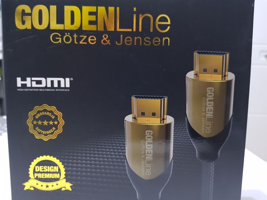 Kabel HDMI premium GoldenLine 2.0 metry obsługa 3D. Nowy!