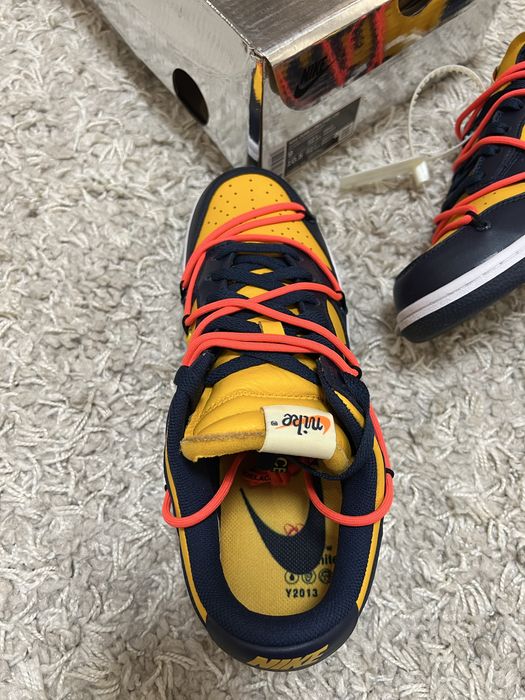 Кросівки Nike x Off-White Dunk Low University Gold - CT0856-700