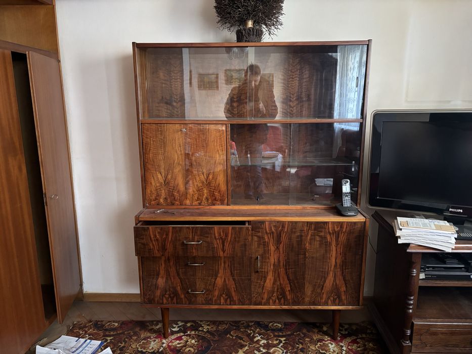 Witryna Kredens Komoda PRL