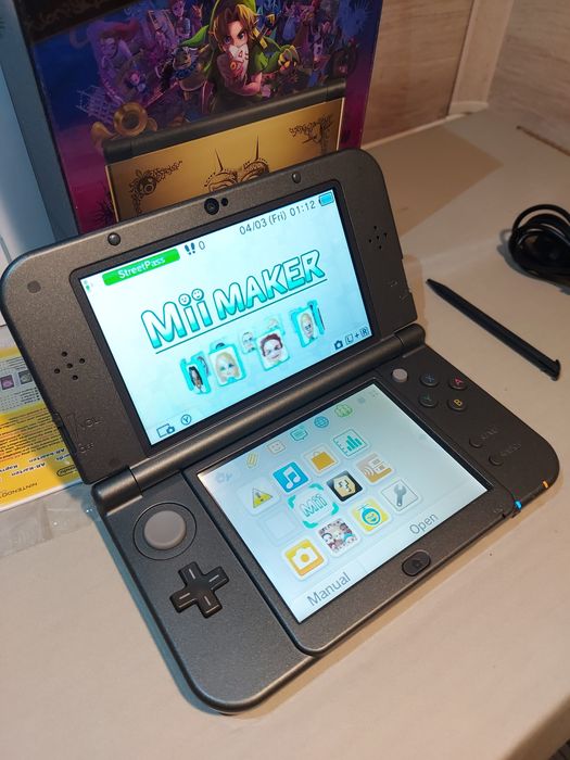 New Nintendo 3ds XL Zelda Majora's Mask Edition/IPS/CIB/Mega Zestaw