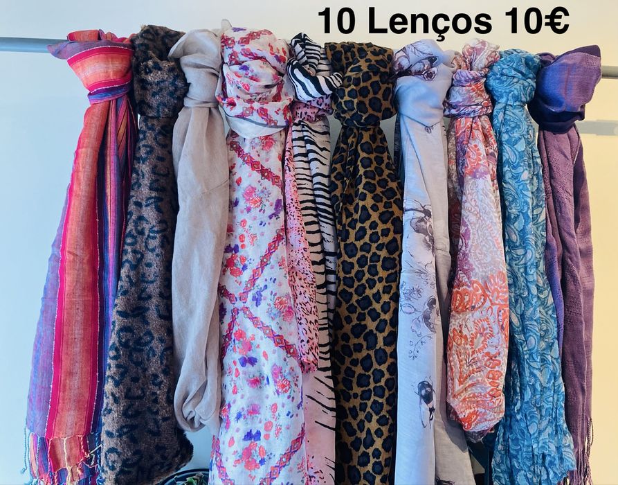 Conjuntos 10Lenços+6Golas+8Gorros Lã