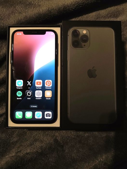 iPhone 11 Pro 64GB, MidnightGreen, 72% Bateria - Bardzo Dobry