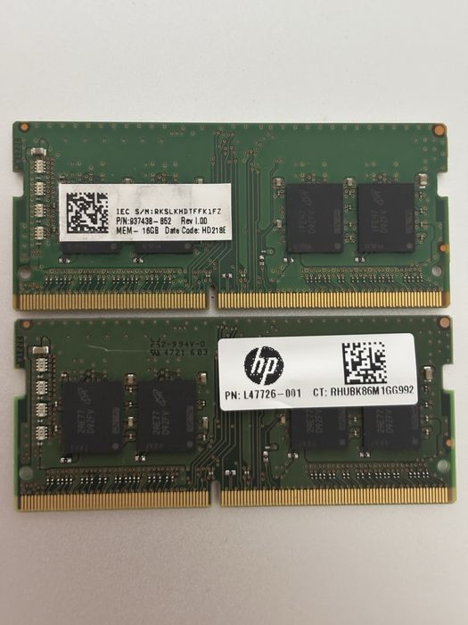 Оперативна пам'ять DDR4 16GB Micron /  3200MHz SO-DIMM для ноутбука