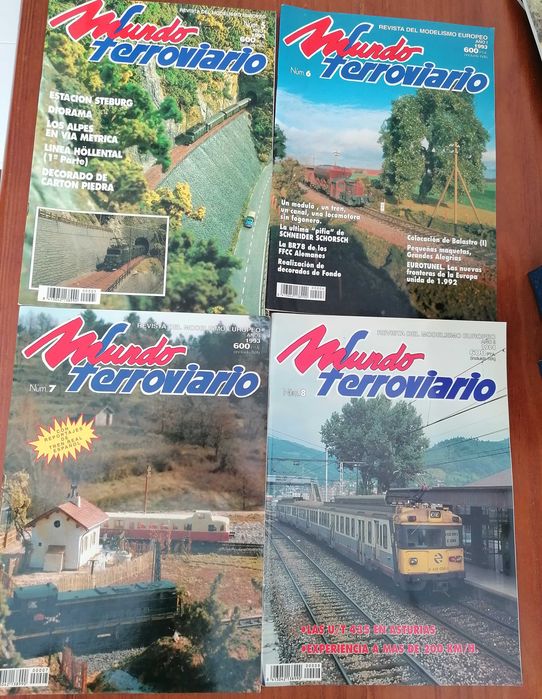 Lote de revistas modelismo ferroviário