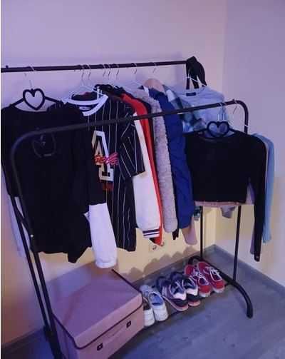 Вішалка стійка для одягу підлоги металева вішак для одягу підлоговий