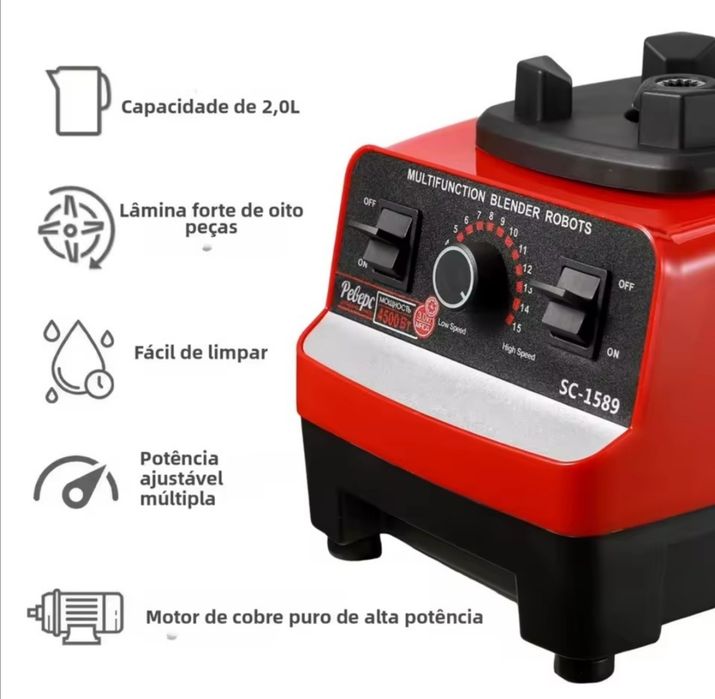 * NOVO  * Processador de Alimentos e Picador de Gelo 2x1 :D