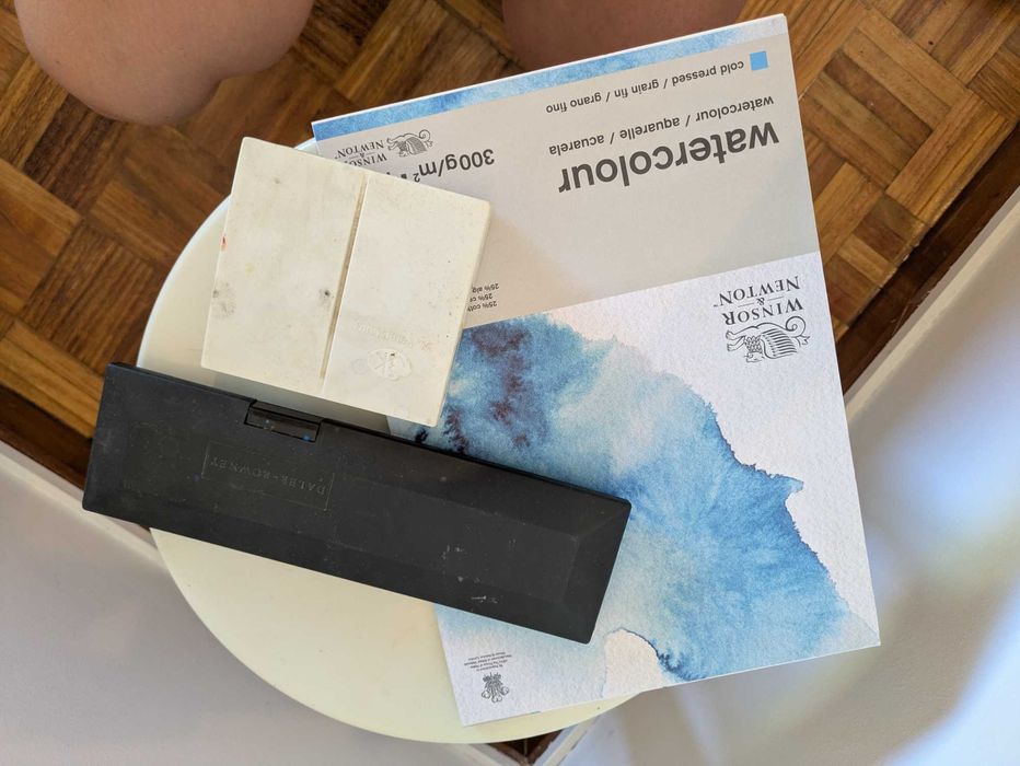 Kit de aguarela – Papel A4 Winsor & Newton + 2 paletas