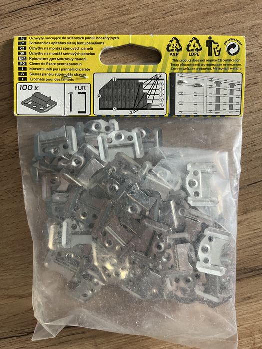 Spinki zapinki mocowania paneli nowe dwie paczki