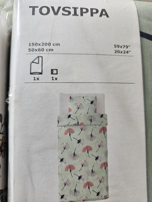 Roupa de cama, Nova, nunca foi usada. Ikea Solteiro.