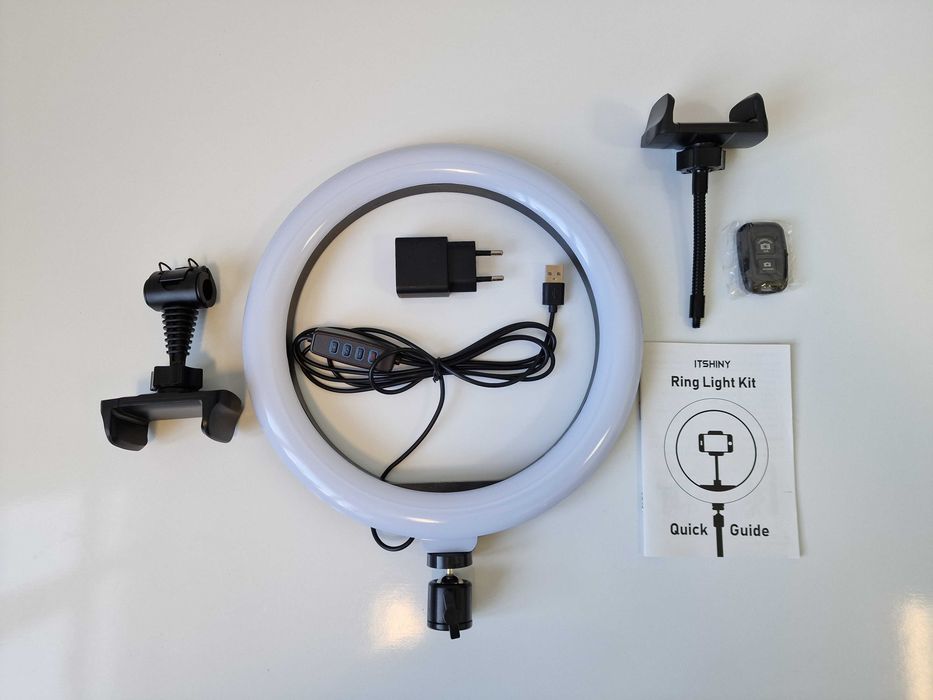 Lampa pierścieniowa LED ze statywem, 10 cali / 25,4 cm