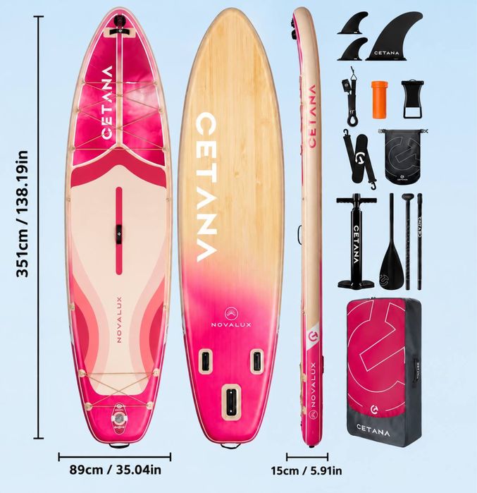 Надувна SUP-дошка CETANA NOVALUX 11’6” (351×89×15 см)/ Сап Дошка