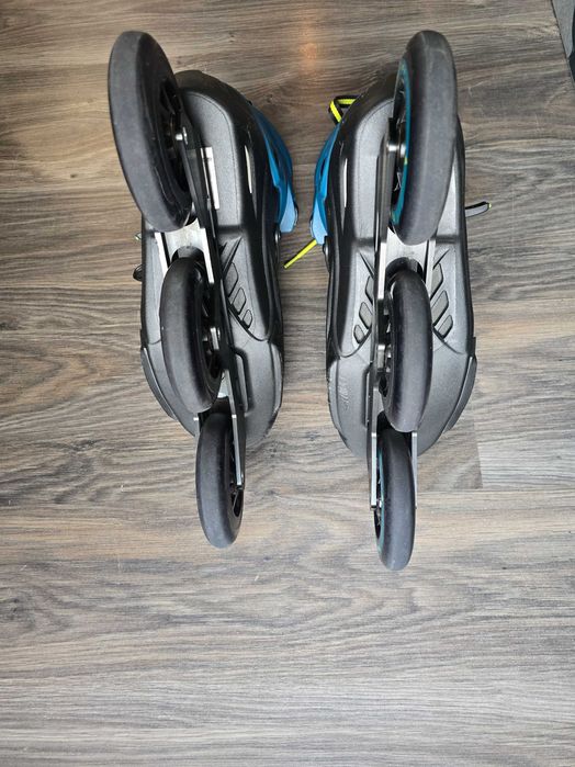 Rolki Rollerblade RB 110 3WD - Czarno/Niebieskie – stan BDB |44,5/29cm