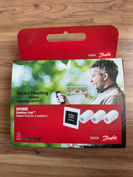 Danfoss Zestaw startowy dla 3 grzejników + panel Link WiFi