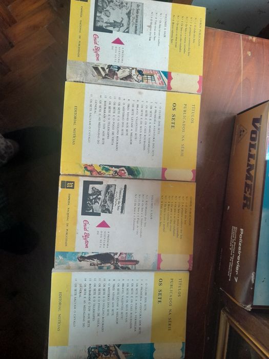 Livros colecção dos Sete.