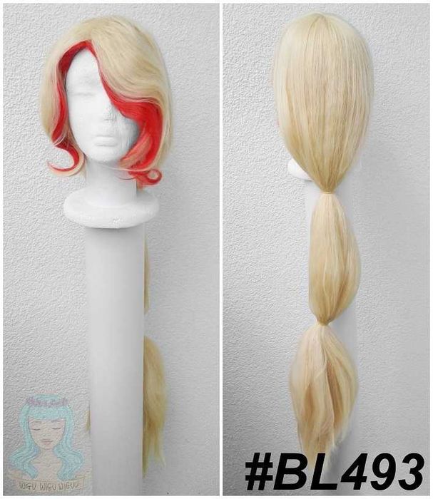 Charlie Morningstar Hazbin Hotel wig peruka długa blond cosplay kitka