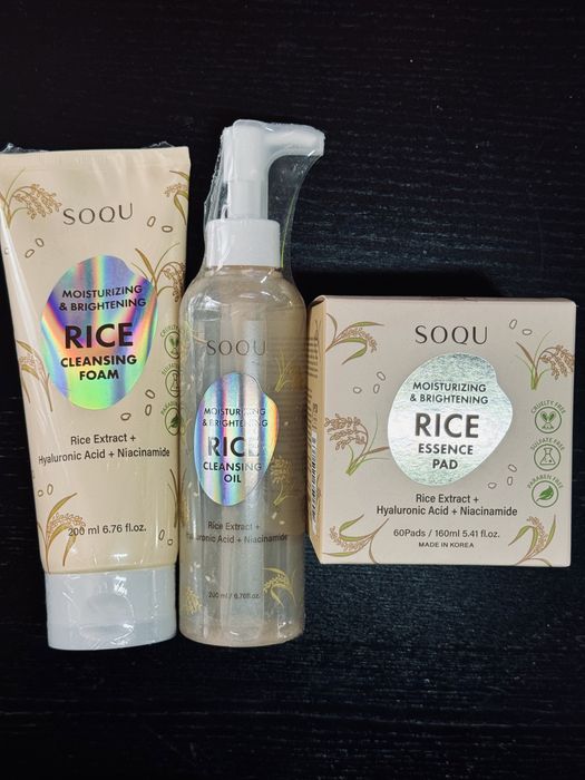Zestaw kosmetyków SOQU, koreańska pielęgnacja K-beauty, nowe kosmetyki warte: 207zł
