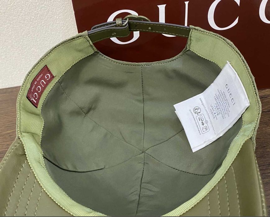 Gucci Green cap chapéu ajustável