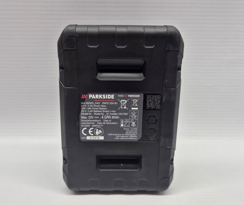 Akumulator Bateria PARKSIDE 20V 4Ah PAPS 204 B1, Komis Jasło Czackiego