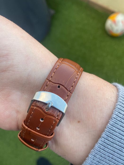 Мужские классические кварцевые часы OPK BRAND с кожаным ремешком