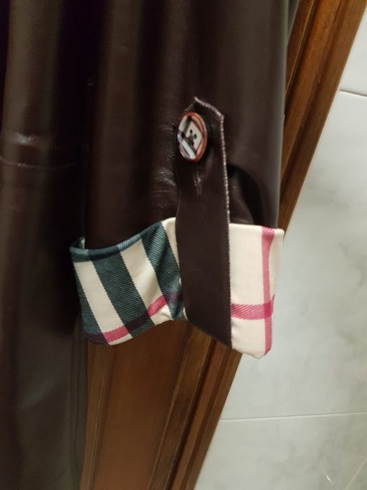 Casaco de pele genuína castanho double face mulher - Novo a estrear