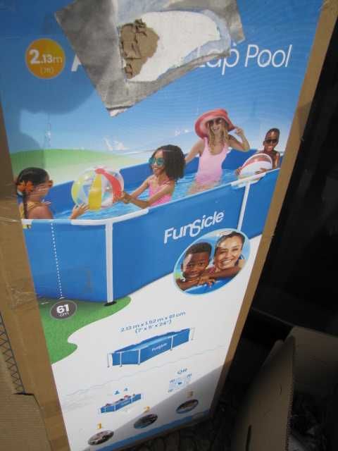 Basen stelażowy prostokątny  Rurowy 2,13 m x 1,52 m x 0,62 m FUNSICLE